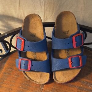 Birkenstock Kids Sandals in Blue and Red